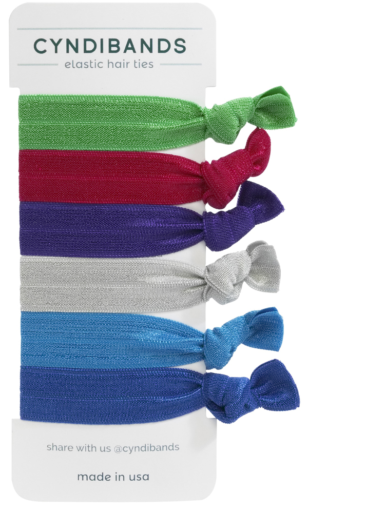 Dancer set of elastic hair ties at