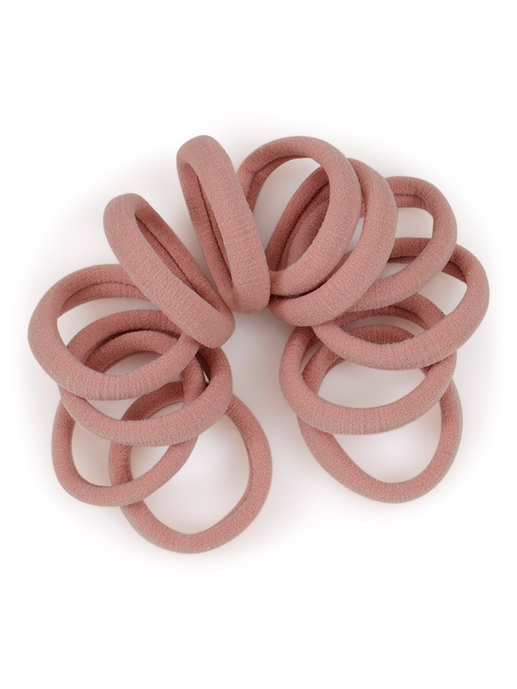 Rose Gold strong hold seamless fabric hair ties at