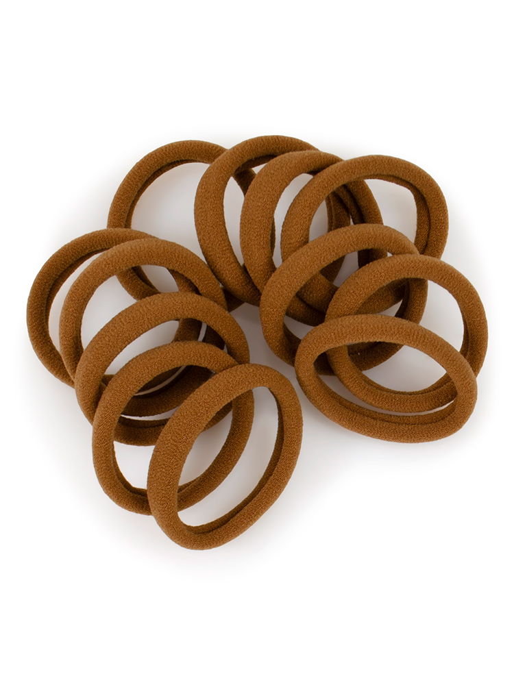 Ginger strong hold seamless fabric hair ties at