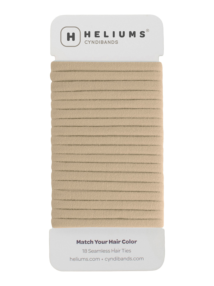 Sandy Blonde skinny seamless 6mm hair ties