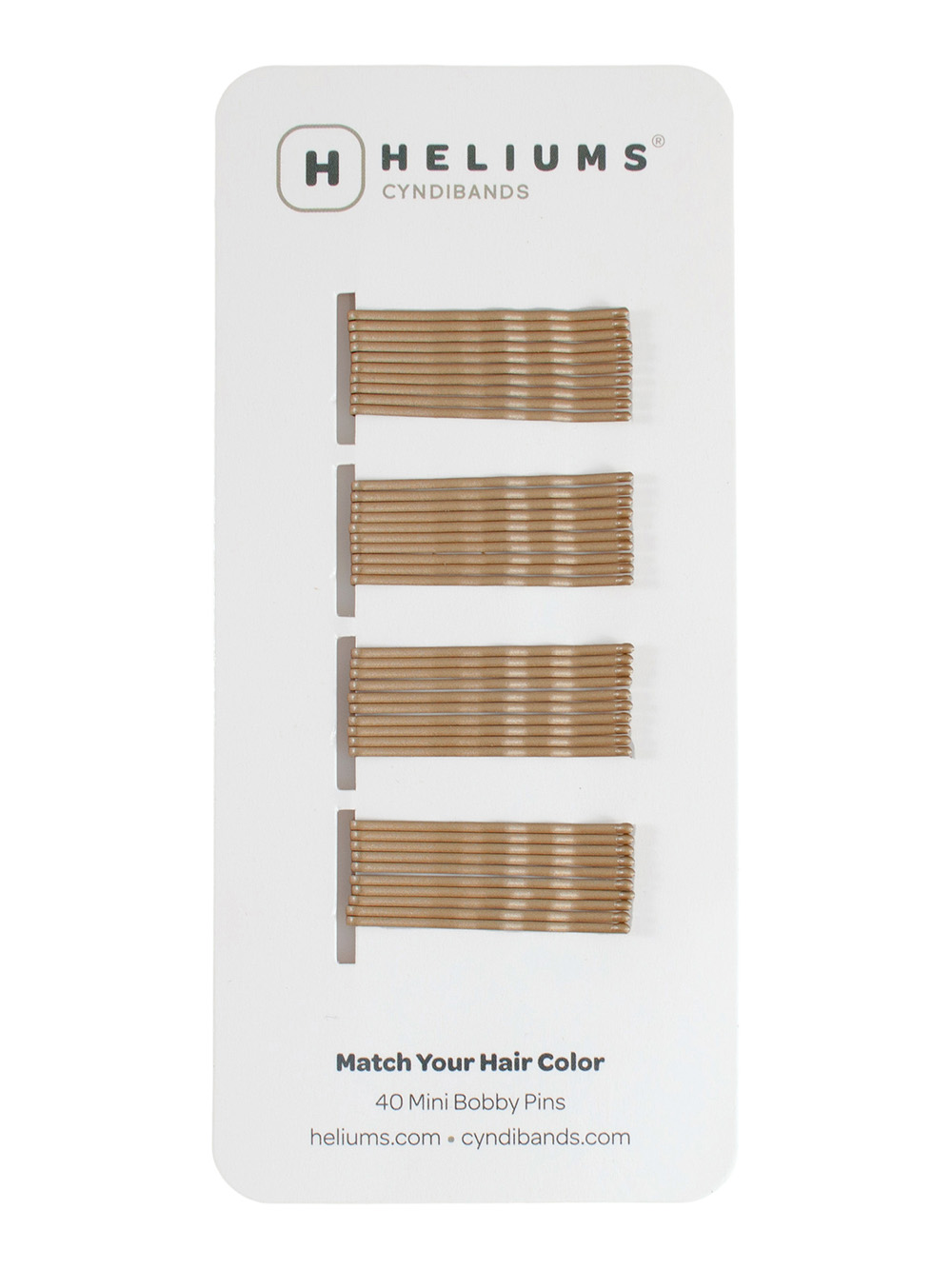 Heliums Small 1.5 Inch Bobby Pins in Dark Blonde