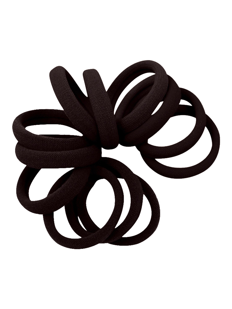 Dark Brown Coffee Strong Hold Seamless Hair Ties At Cyndibands Com