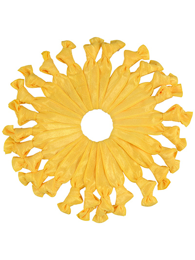 Golden Yellow hair ties bulk solid color at Cyndibands.com
