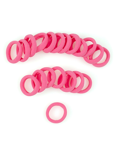 Pink Small Gentle Seamless Hair Ties at 