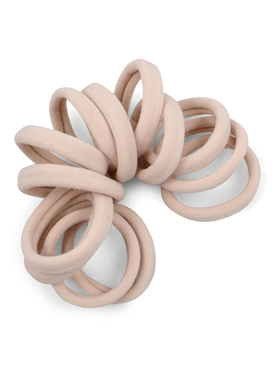 Blonde Gentle Hold Seamless Fabric Hair Ties at 