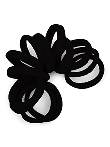 Black Small 2mm Mini Hair Ties at